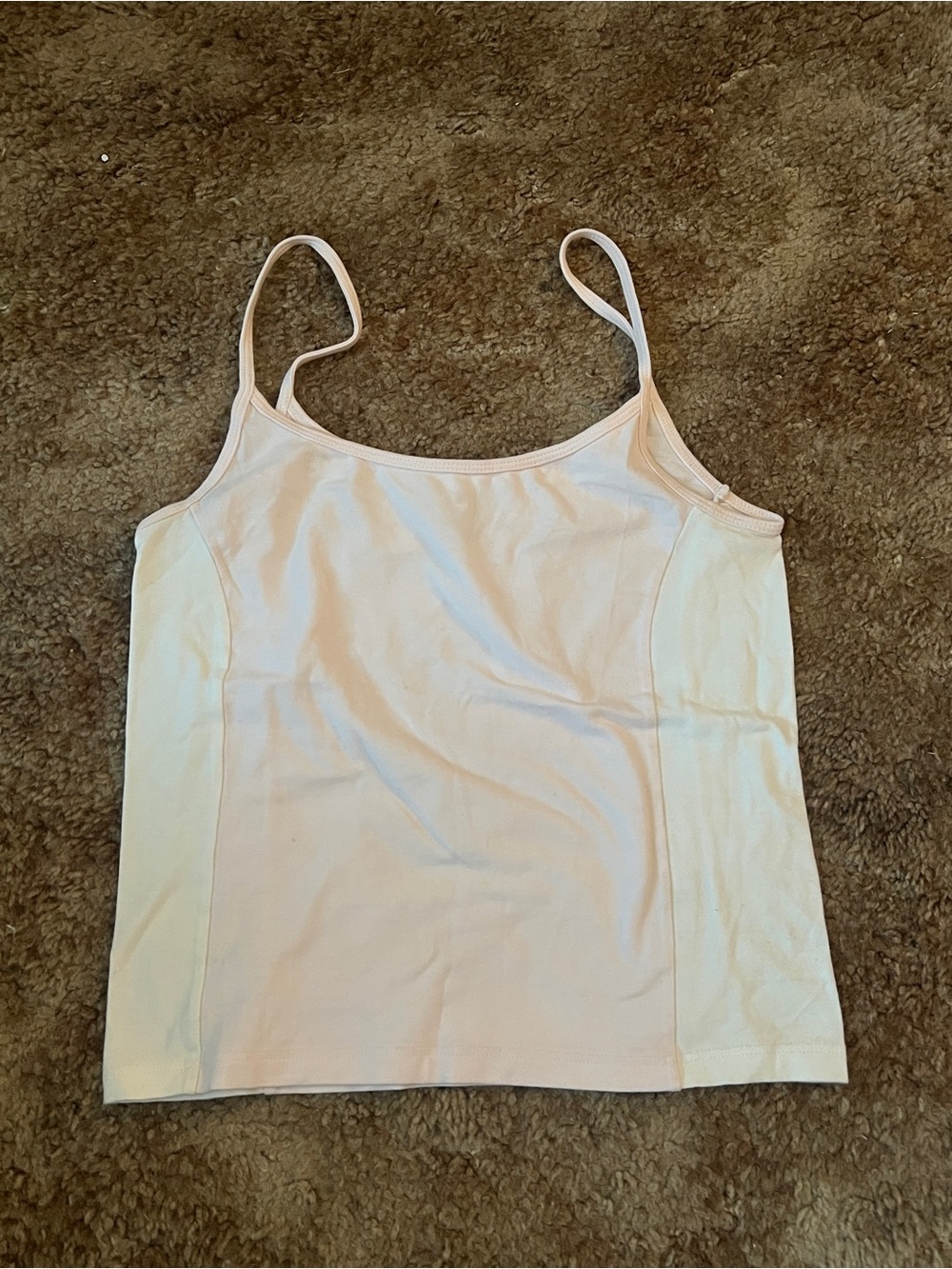 Brandy Melville White and pink tank top